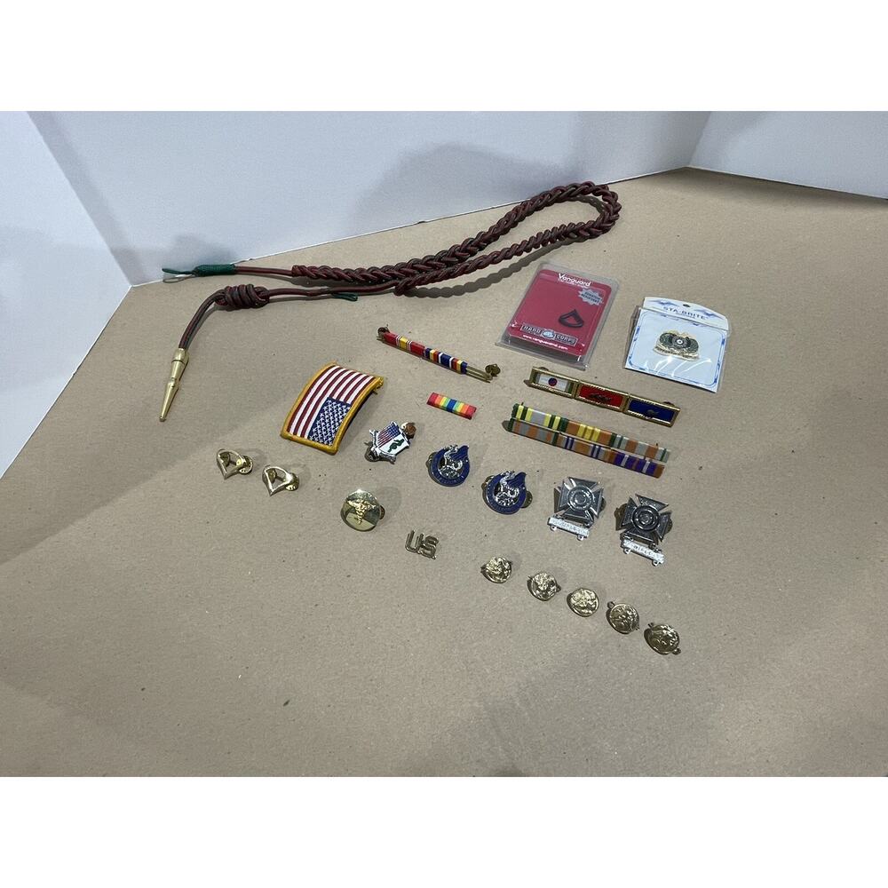 Military Pins And Badges Lot